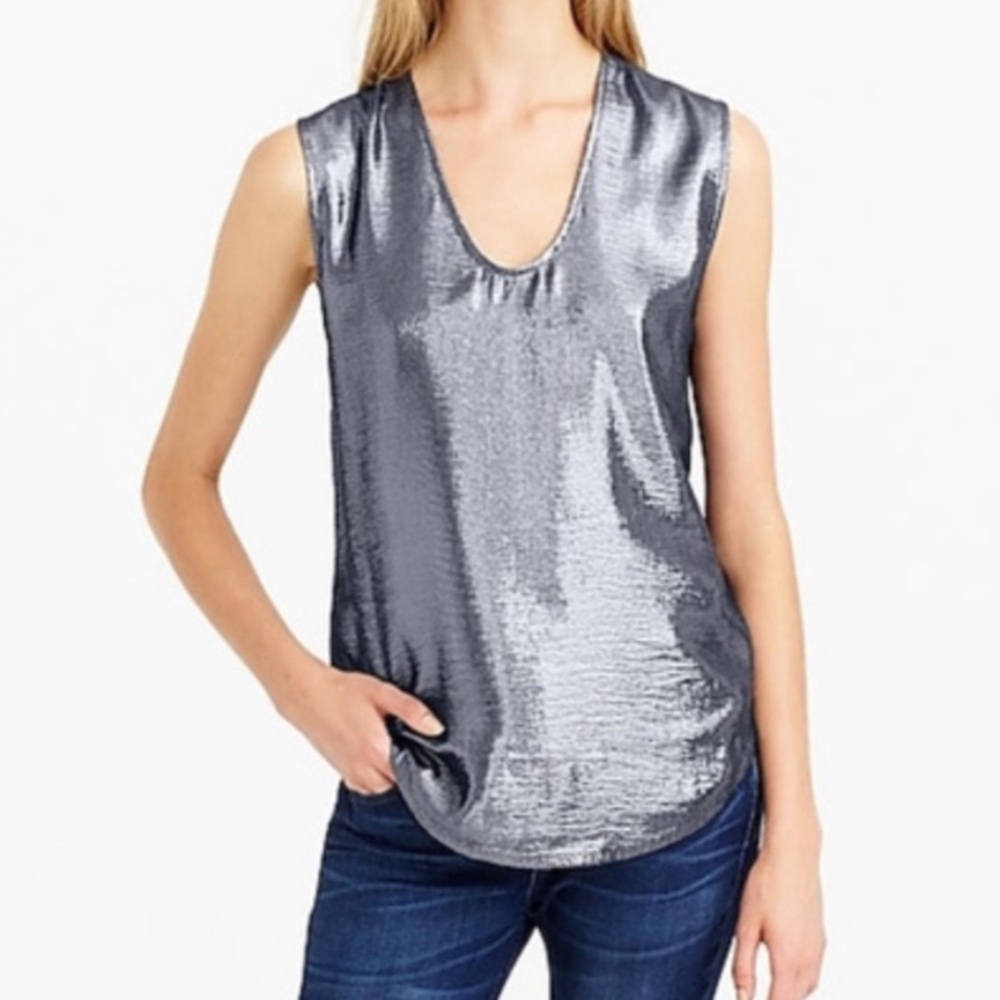 J.Crew Foil Glittered Blouse - Size XS